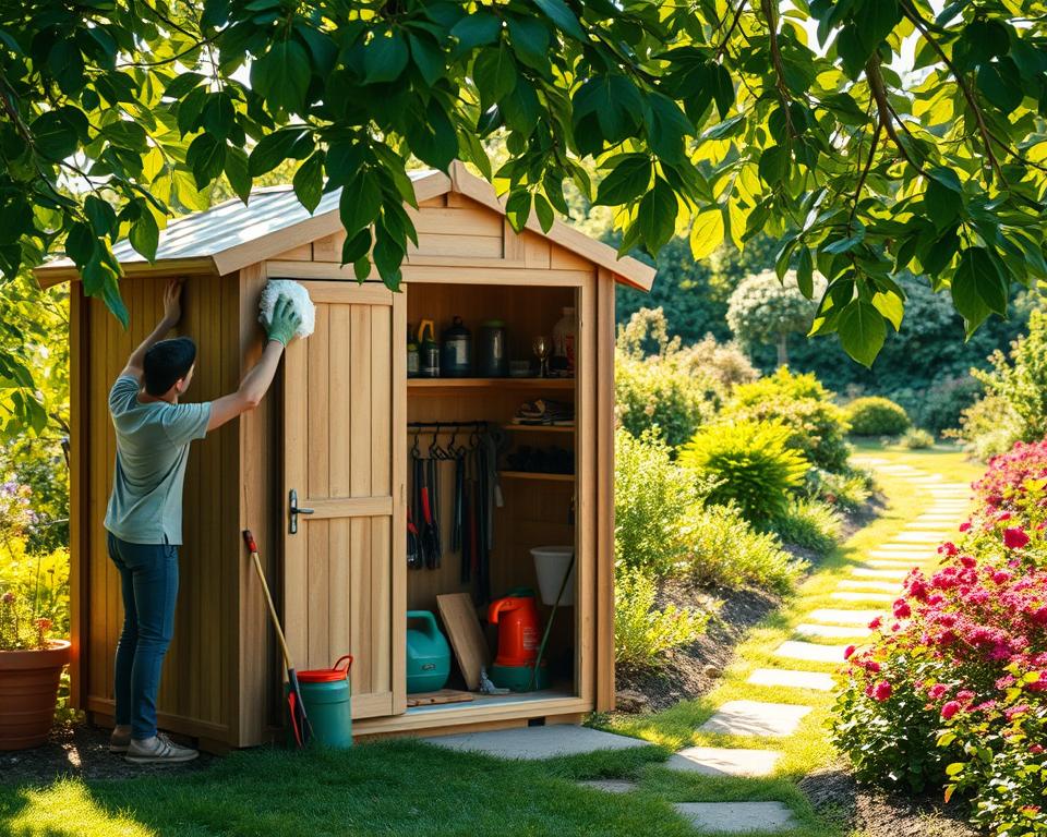 Gartenhaus Wartung und Pflege